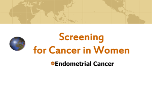 Screening for Endometrial Cancer