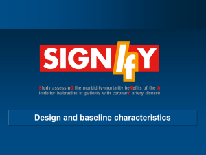 SIGNIFY baseline slide set