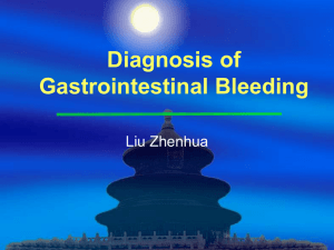 Diagnostic approach to GI bleeding
