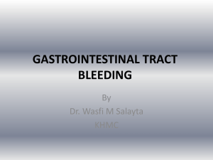 GASTROINTESTINAL TRACT BLEEDING