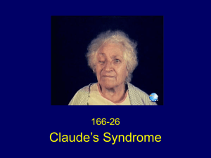 Claude`s Syndrome