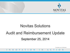 Audit and Reimbursement Update 2014