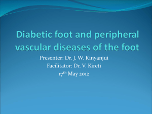 Diabetic foot and peripheral diseases of the foot