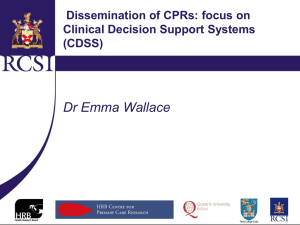 The development of clinical decision support systems for primary care