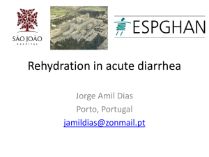 Rehydration in acute diarrhea