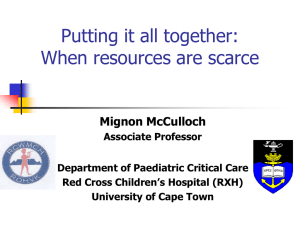 McCulloch-ResourcesScarce - Pediatric Continuous Renal