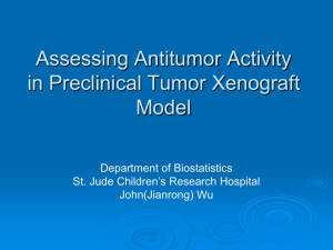 Assessing Antitumor Activity in Preclinical Tumor