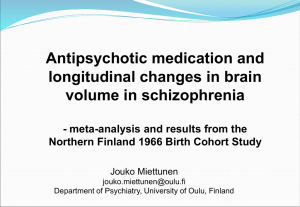 Antipsychotic medication and longitudinal