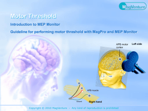Motor Threshold - McCausland Center | Brain Imaging
