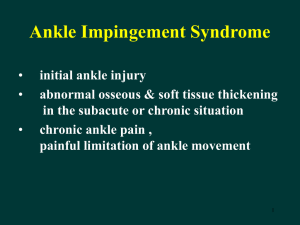 posterior ankle impingement synmdrome