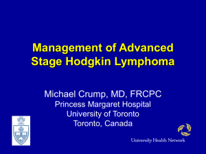 Advanced HL - Oncology - University of Toronto