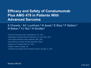 amg 479 - Sarcoma Oncology