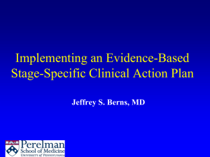 Implementing an Evidence-Based Stage