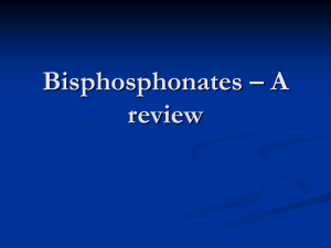 Bisphosphonates – A review - Yorkshire and the Humber Deanery