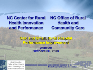 Presentation - North Carolina Hospital Association