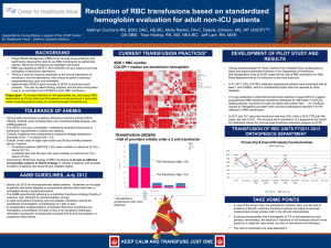 background transfusion of rbc units fy2011