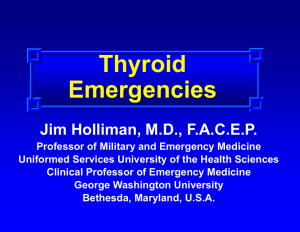 Thyroid Emergencies