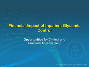 Financial Impact of Glycemic Control: Opportunities for