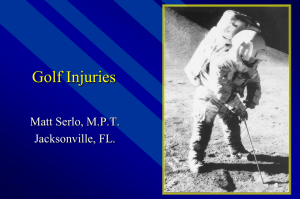 Golf Injuries - Five Star Physical Therapy