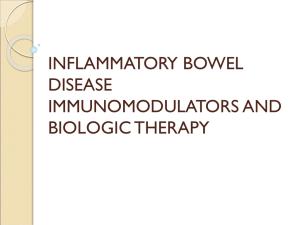 immunomodulators and biologic therapy for inflammatory