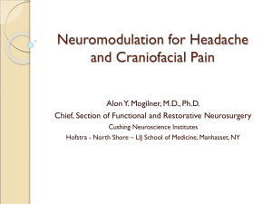 Peripheral Neuromodulation for Headache and Craniofacial Pain