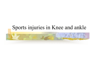 COMMON ATHLETIC INJURIES PREVENTION AND TREATMENT
