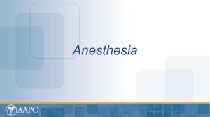 Anesthesia