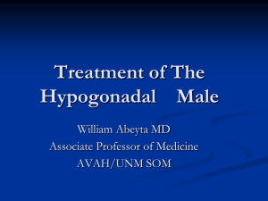 Treatment of The Hypogonadal Male