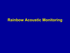 Rainbow Acoustic Monitoring