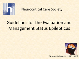 to a slide kit overview of NCS Status Epilepticus