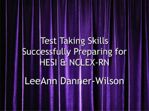 Leadership-Test Taking Skills