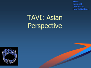 TAVI: Asian Perspective