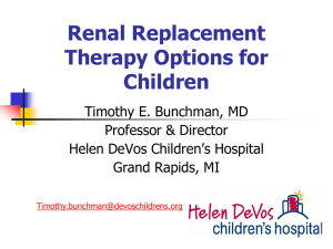 Bunchman-RRT Options - Pediatric Continuous Renal