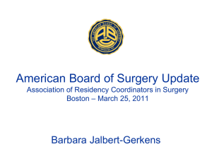 Barbara Jalbert-Gerkens - Association of Program Directors in Surgery