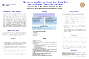 POSTER - Directed vs Non Directed Second Stage Labor Care and