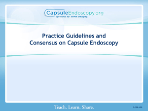 Role of Capsule Endoscopy (CE) in the Diagnosis and Monitoring of