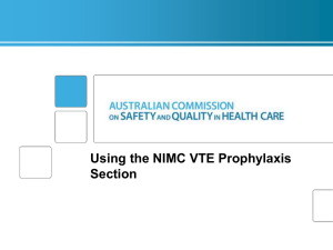 NIMC VTE Pilot - Australian Commission on Safety and Quality in
