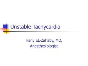Unstable Tachycardia