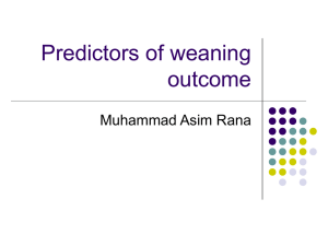 predictors of weaning