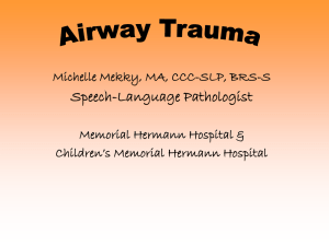 Airway trauma