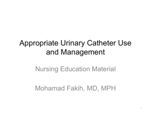 Hospital Acquired Urinary tract Infection: a Focus on Prevention