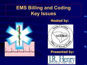 EMS Reimbursement Issues and Trends