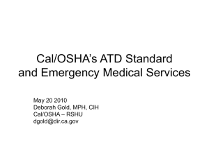 Cal/OSHA`s ATD Standard and TB Control