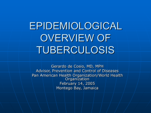 epidemiological overview of tuberculosis - epidat