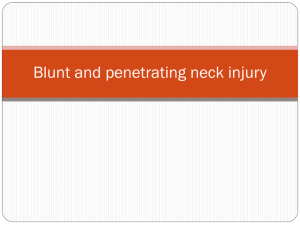 Blunt and penetrating neck injury