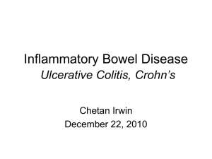 Inflammatory Bowel Disease Crohn`s, Ulcerative Colitis