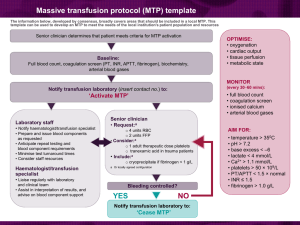 PBM Guidelines Massive Transfusion Protocol Template