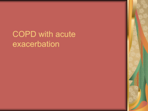 COPD with acute exacerbation
