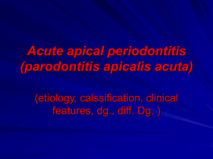 Acute apical periodontitis