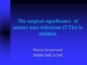 Surgical Aspects of Urinary Tract Infections